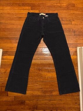 Levi's Men's White Tab Navy Bootcut Corduroy pants size 32/30